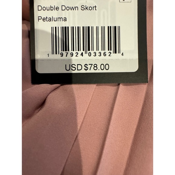 Bad Birdie Double Down Skort Petal Pink Pleated Athletic Skirt Golf Tennis M - Picture 4 of 4